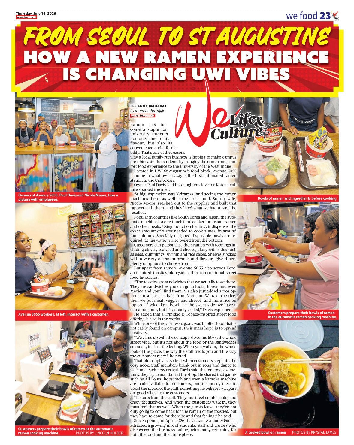 EZCOOK Ramen Cooker Featured in Trinidad and Tobago News