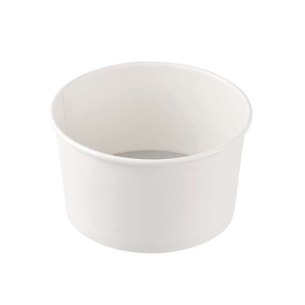 EZCOOK paper container, 1200cc paper food storage container by can-ezcook, shown in the image with a white exterior and lid.